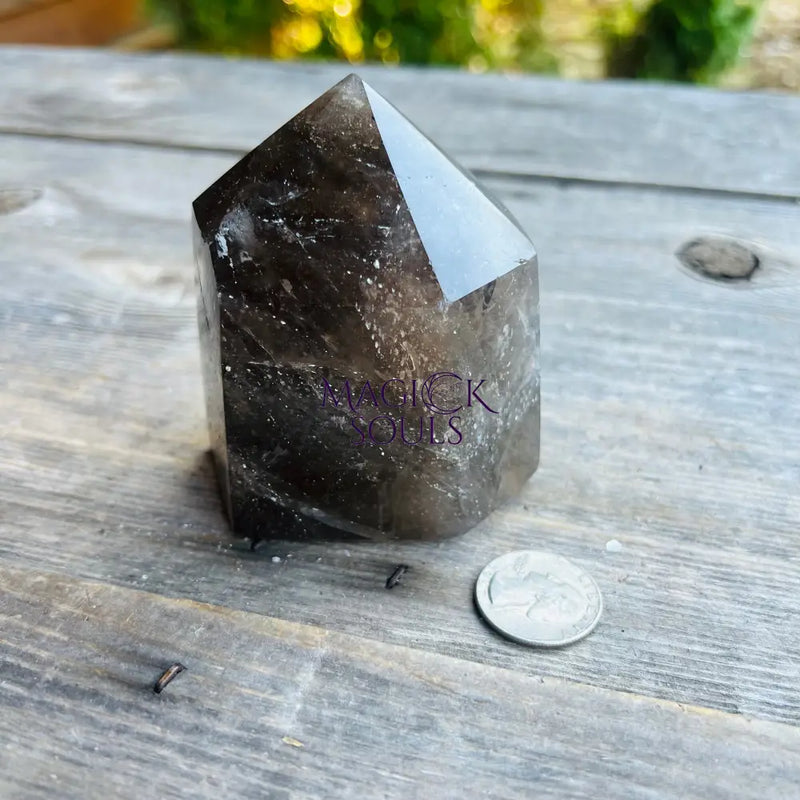 Smoky Quartz Crystal Extra Large Tower 🐦‍⬛ MG1