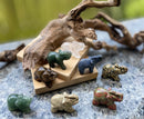 Elephant Totem/Spirit Animal Carving Figurine, Assorted Gemstones FB1064 🐘🐘