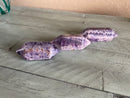 Amethyst / White Quartz (Chevron) Double Terminated Points from Brazil FB2155