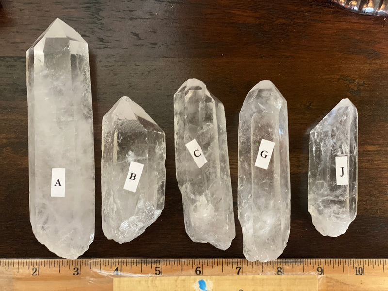 Clear Quartz Large Natural Terminated Points, for amplifying energy FB1435