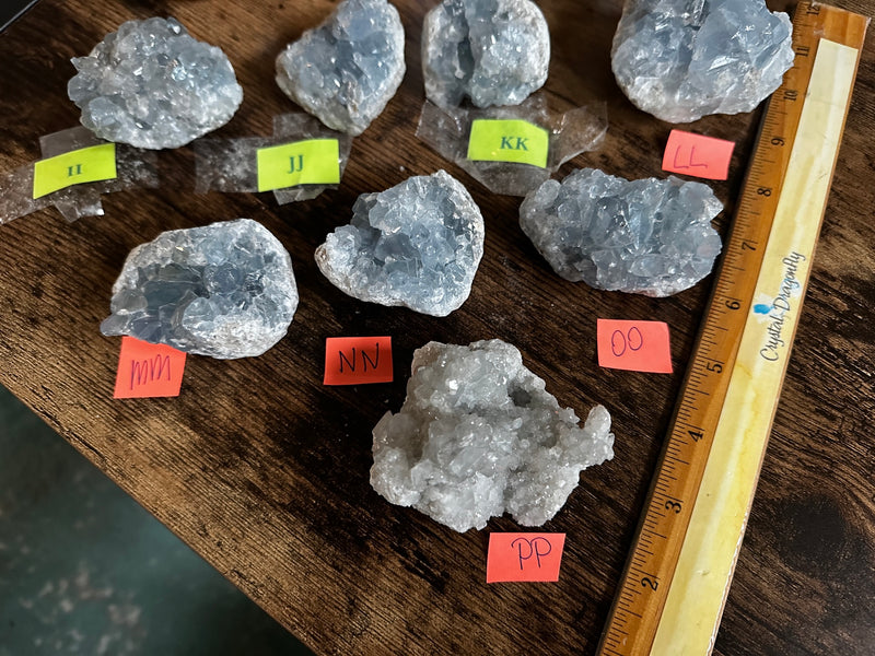 Celestite Clusters from Madagascar - Angelic Realm Crystal FB1306