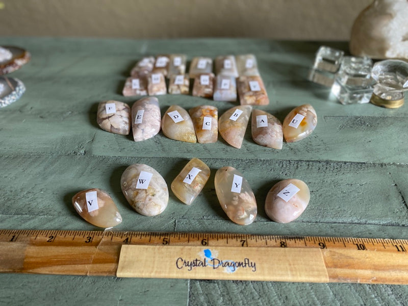 Flower Agate (Cherry Agate) Assorted Shape Cabochons FB2886