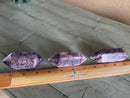 Amethyst / White Quartz (Chevron) Double Terminated Points from Brazil FB2155
