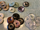 Gemstone "Donuts" or Pi Stones for Jewelry, Crystal Grids or Sphere Stand FB1788
