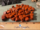 Tumbled Red Jasper, Cube-like shapes, Supreme Nurturer & Turns Ideas into Action