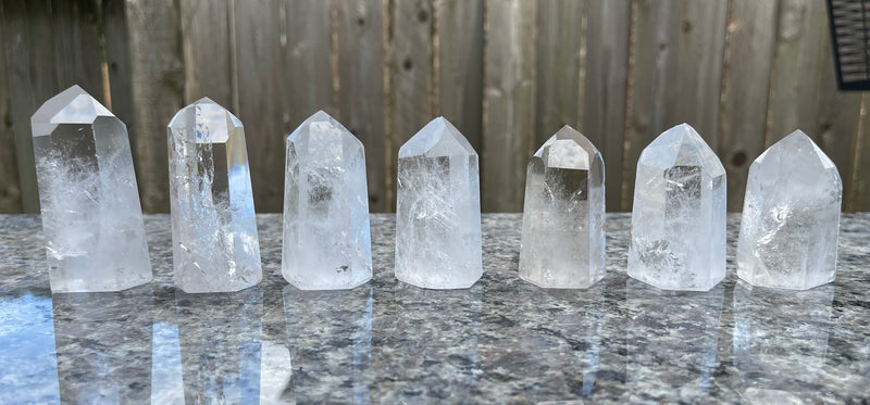 Clear Quartz Polished 🌵 High Grade 🌵 Standing Points (towers) for amplifying energy FB3218
