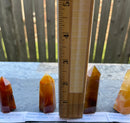 Peach Agate Generator Polished Standing Point from Madagascar (Tower) FB2396 🍑