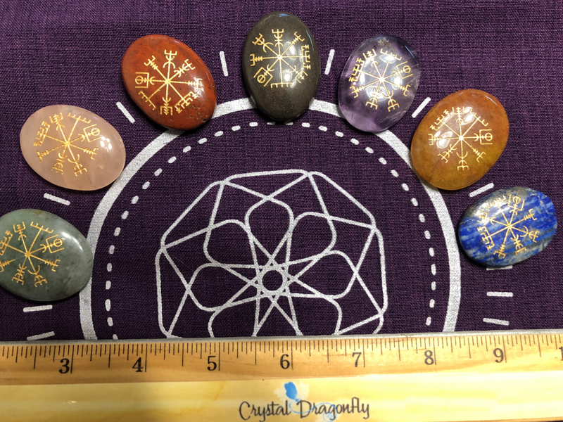 Runic / Viking Compass Totem / Spirit Stone (Vegvisir); FB2049