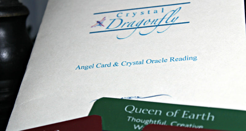 Crystal Oracle / Angel Card Reading with Intuitively Chosen Stones; FB1927