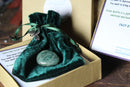 Dragonfly Gem Pouch -Apatite-Gift for Gratitude/Relationship Communication/Insight