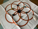 Sacred Geometry, Seed of Life Altar Cloth / Crystal Grid Base / Layout FB3151