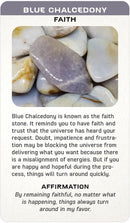 Crystal Message Cards Boxed Collection with Tumbled Stone in Velvet Pouch FB3215