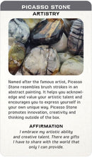 Crystal Message Cards Boxed Collection with Tumbled Stone in Velvet Pouch FB3215