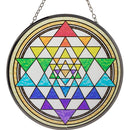 Glass Sun Catcher, Metatron, Tree of Life or Chakra Sri Yantra, FB1818 🎀