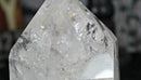 Large Clear Quartz Polished Point with Rainbows