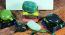Crystal Bonding Collection with Velvet Pouch - Green - Medicine Bag