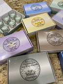 Hand-Poured Soy Candle in Glass Jar with Gemstones, or Gemstone Sand, and Essential Oil, FB2542