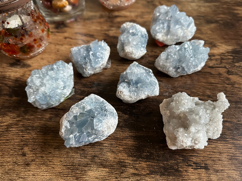 Celestite Clusters from Madagascar - Angelic Realm Crystal FB1306