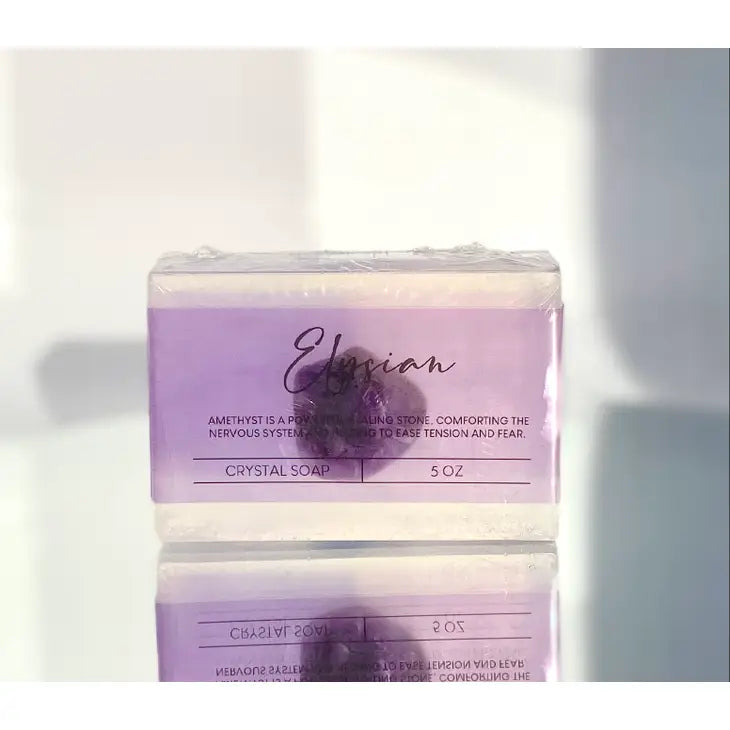 Clear Vegan Soap with Tumbled Stones and Light & Bright Scents FB2274