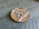 Silver over Brass Triquetra Altar Plate FB1574