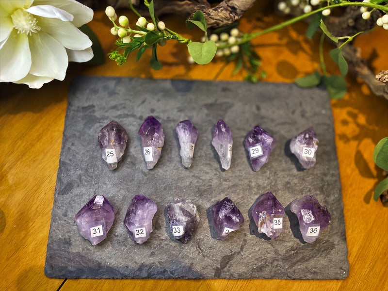 Amethyst Natural Points, A Quality, for tranquility, calm and serenity FB2018