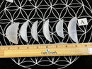 Selenite Crescent Moon, clearing and cleansing energy FB2983