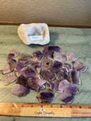 Amethyst Mini Slabs - Incredibly Versatile as a base for tumbled stones, crystal bowls and grids