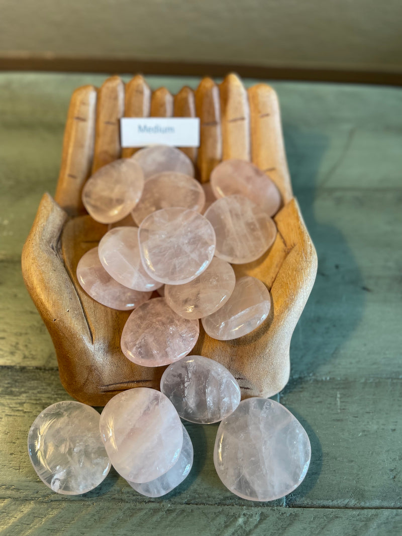 Rose Quartz Pocket (Soothing) Stone for comfort, calm, love & nurturing FB1779