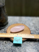 Rose Quartz Carving, Traditional Lingam Shape FB1103