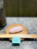 Rose Quartz Carving, Traditional Lingam Shape FB1103