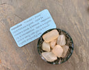 Tumbled Moonstone - Stone of Good Fortune, Protection & Love;