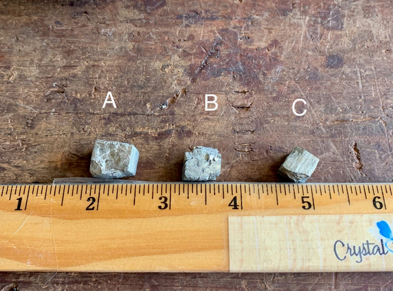 Tumbled Pyrite Natural Cubes for Luck, Money, Protection & Repelling Negativity FB2283