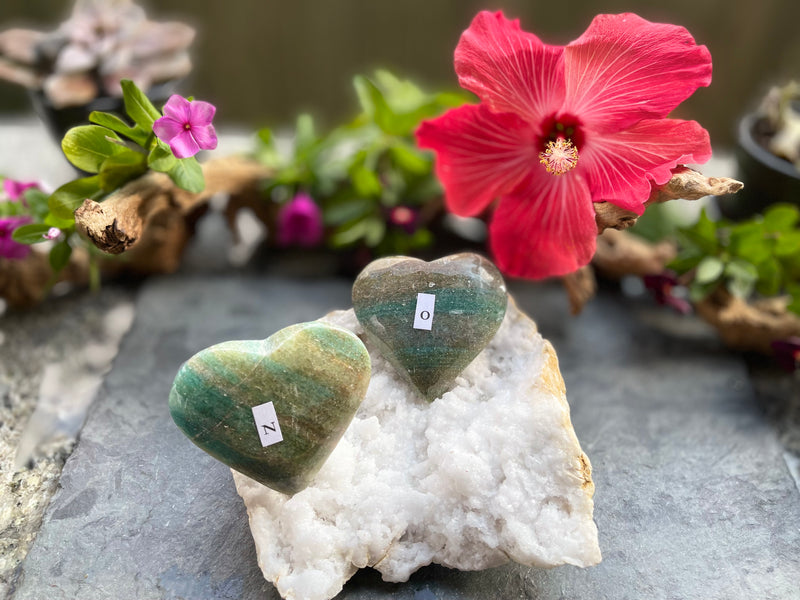 Aventurine Heart, Multi Colored from Brazil, A quality, FB2483