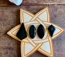 Black Obsidian Glossy Cabochons, grounding, protection; FB2332