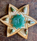 Unakite Conical Pear Shaped Carving for Calm, Balance, Intuition, Past Life Recall & Relaxation; FB2329