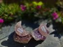 Rose Quartz Crescent Moon FB2942