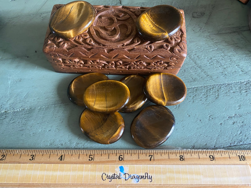 Tiger Eye Select Worry Stones - Neutralize negative energy & stress FB2428