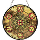 Glass Sun Catcher, Metatron, Tree of Life or Chakra Sri Yantra, FB1818 🎀