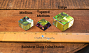 Rainbow Glass Cube Sphere Stand FB1565