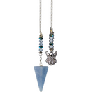 Angelite Beaded Pendulum with Angel Charm FB3245 💧