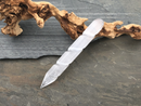 Selenite Twist Wand with Terminated Point, ethereal and purifying; FB1921