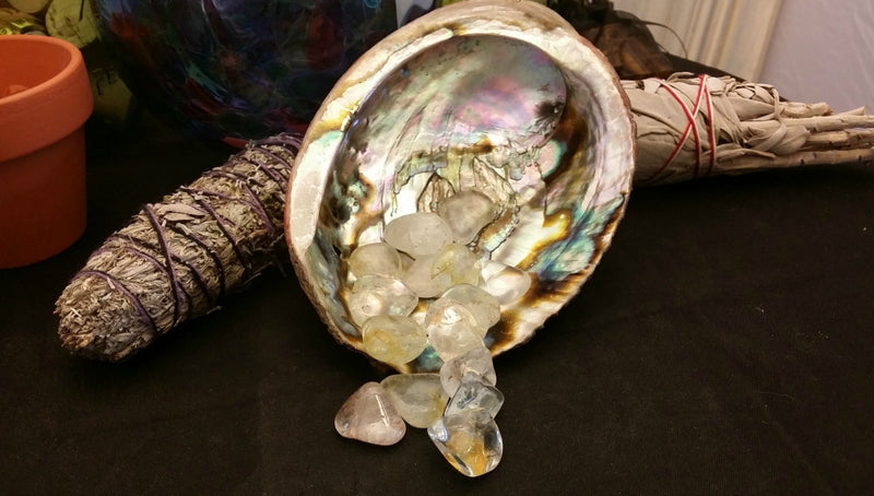 Tumbled Silver Topaz for clarity of thought and understanding Spiritual Guidance
