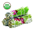 Sweet Morning Floral White Sage 4" Smudge Sticks FB3281 🌼