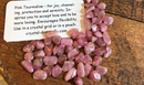 Tumbled Pink Tourmaline, Gemmy, A quality, Chips, Bag of 10 Stones
