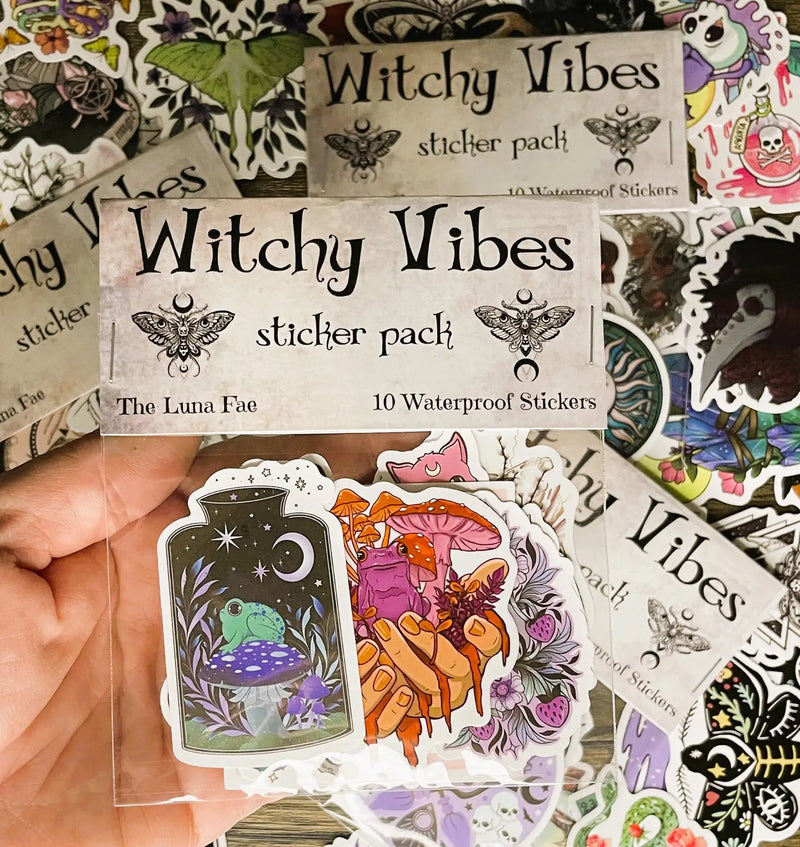 Witchy Vibes Sticker Pack, Set of 10 FB3289 🧙‍♀️