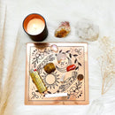 Copper Crystal Charging Plate / Grid Base with Sun, Moon, Nature Design FB3269 🌸