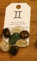 Zodiac "Gemini" Crystal Astrology Grid - Apatite, Citrine & Tiger's Eye