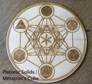 Wood Round Crystal Grid Bases, Assorted Patterns FB1246