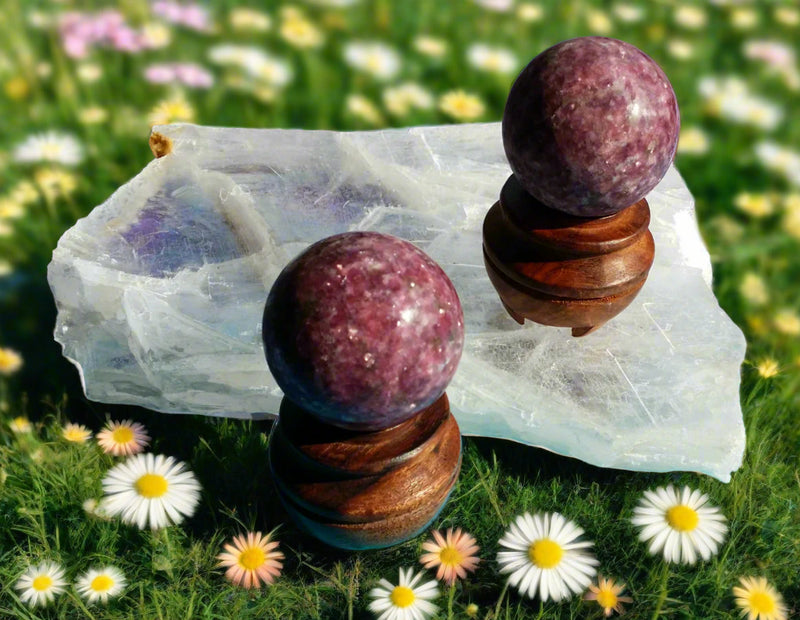 Shisham Wood Stand - Lovely, interesting wood stand for your Spheres 🌳