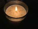 Hand-Poured Soy Candle in Glass Jar with Gemstones, or Gemstone Sand, and Essential Oil, FB2542